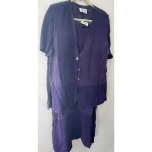 Jeffrey & Dave 2 Piece Purple Dress - No Tags for Size - Estimated Large EUC